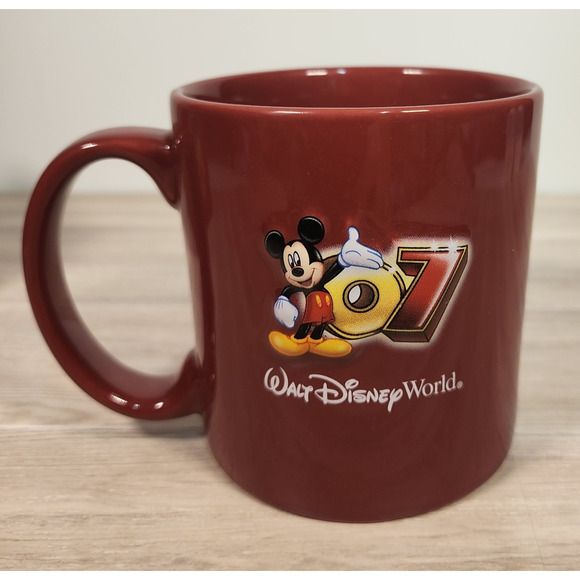 Walt Disney World Mickey Mouse 2007 3D Emboss Coffee Mug Cup Minnie Goofy w/ Box - Picture 4 of 12